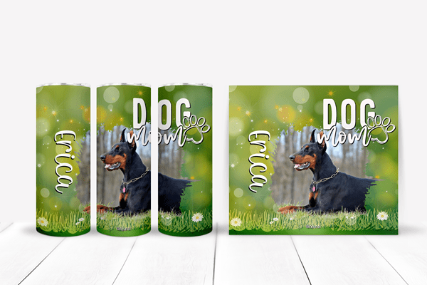 Personalized Dog Mom Tumblers and Water Bottles - BluSparkle