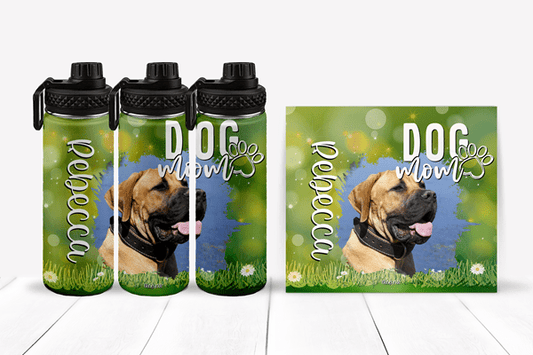 Personalized Dog Mom Tumblers and Water Bottles - BluSparkle