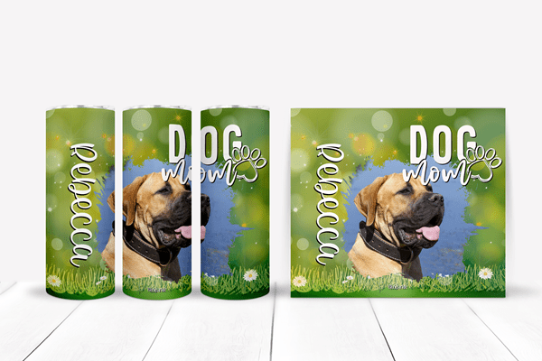 Personalized Dog Mom Tumblers and Water Bottles - BluSparkle