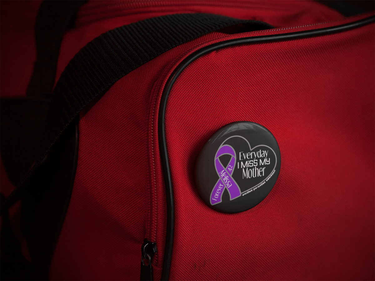 Personalized 'Everyday I Miss My __' (Overdose Prevention) Pinback Buttons - BluSparkle