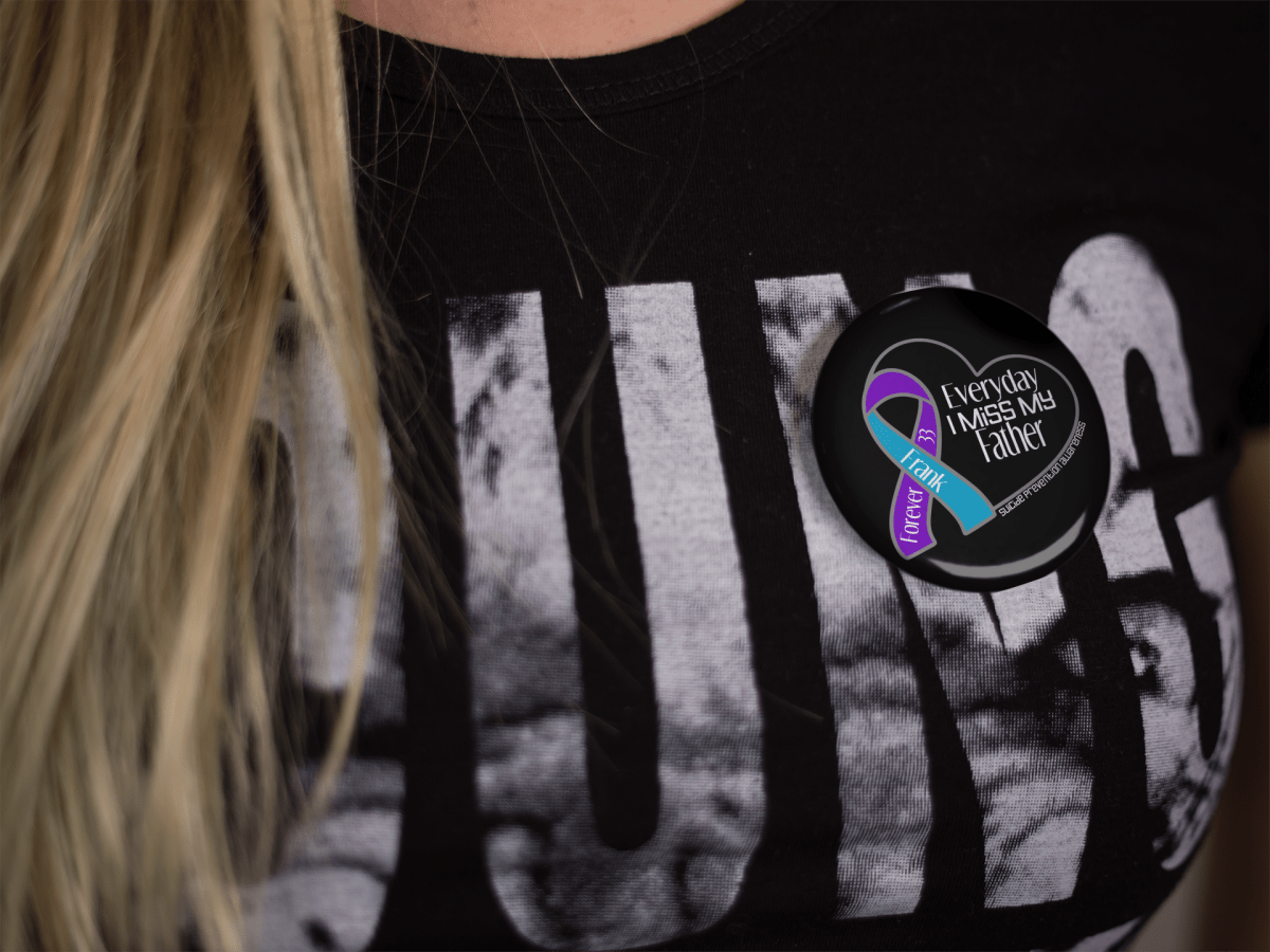 Personalized 'Everyday I Miss My __' (Suicide Prevention) Pinback Buttons - BluSparkle