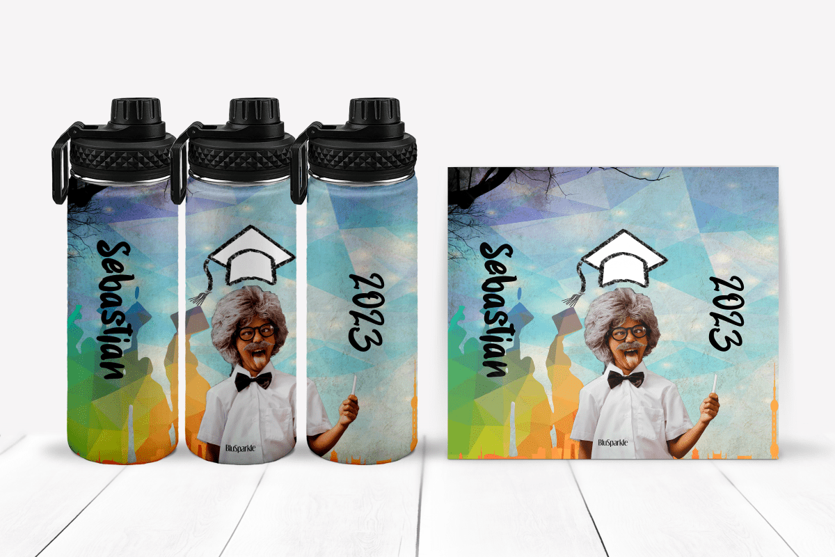 Personalized Graduation Tumblers and Water Bottles - BluSparkle