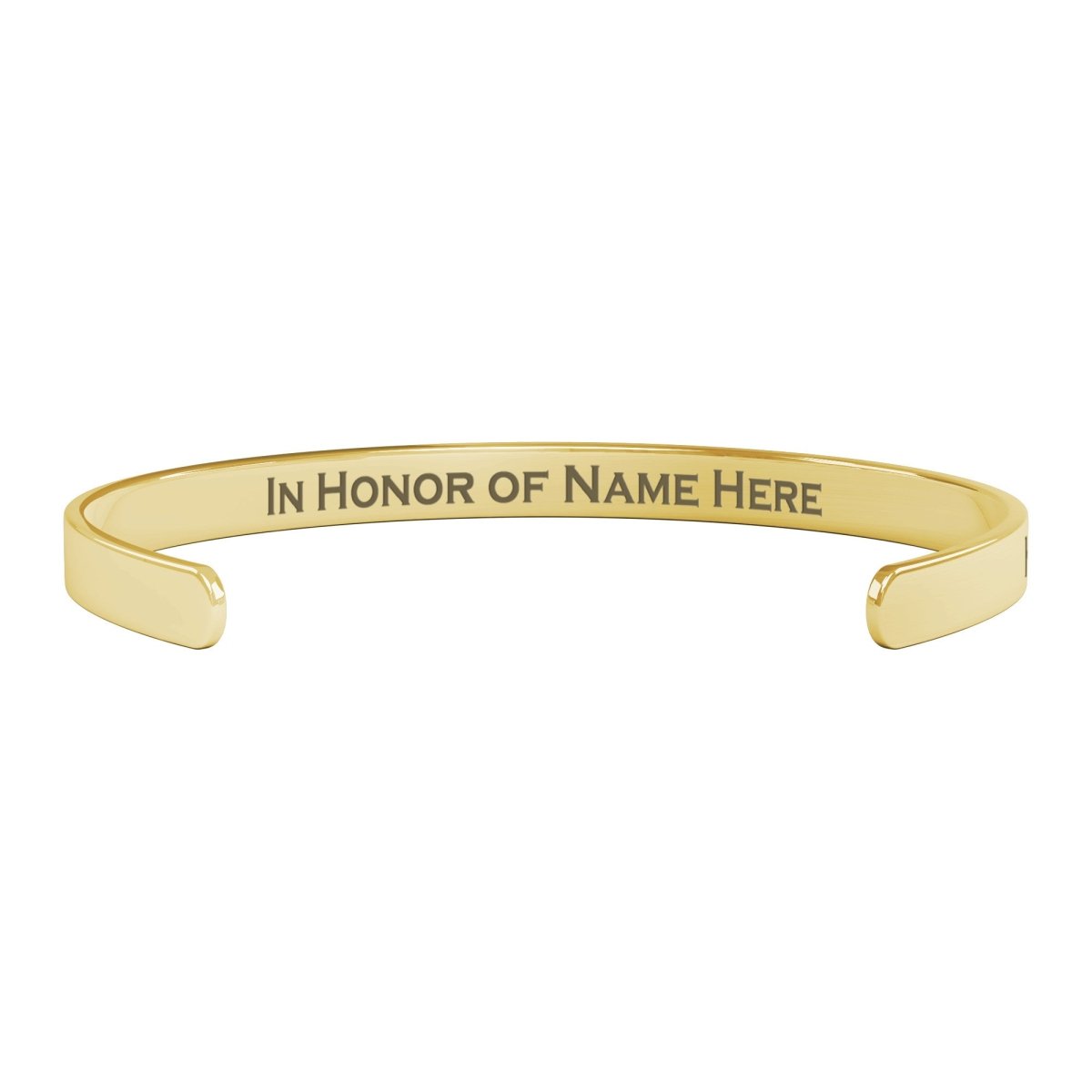 Personalized Head and Neck Cancer Awareness Cuff Bracelet - BluSparkle