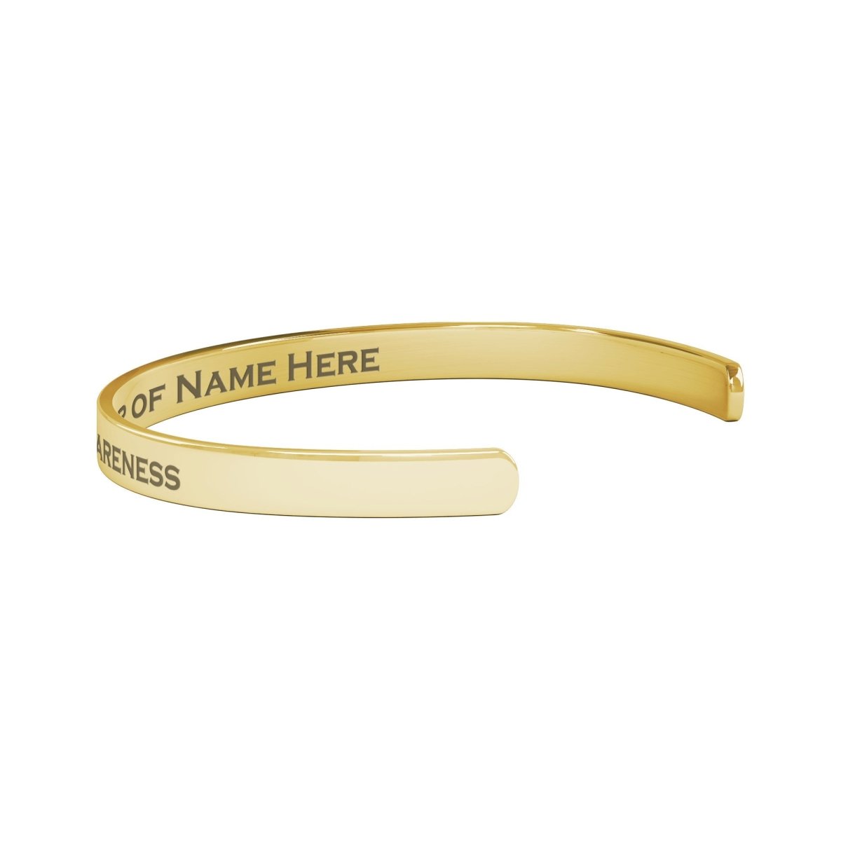 Personalized Hodgkin's Lymphoma Awareness Cuff Bracelet |x| - BluSparkle