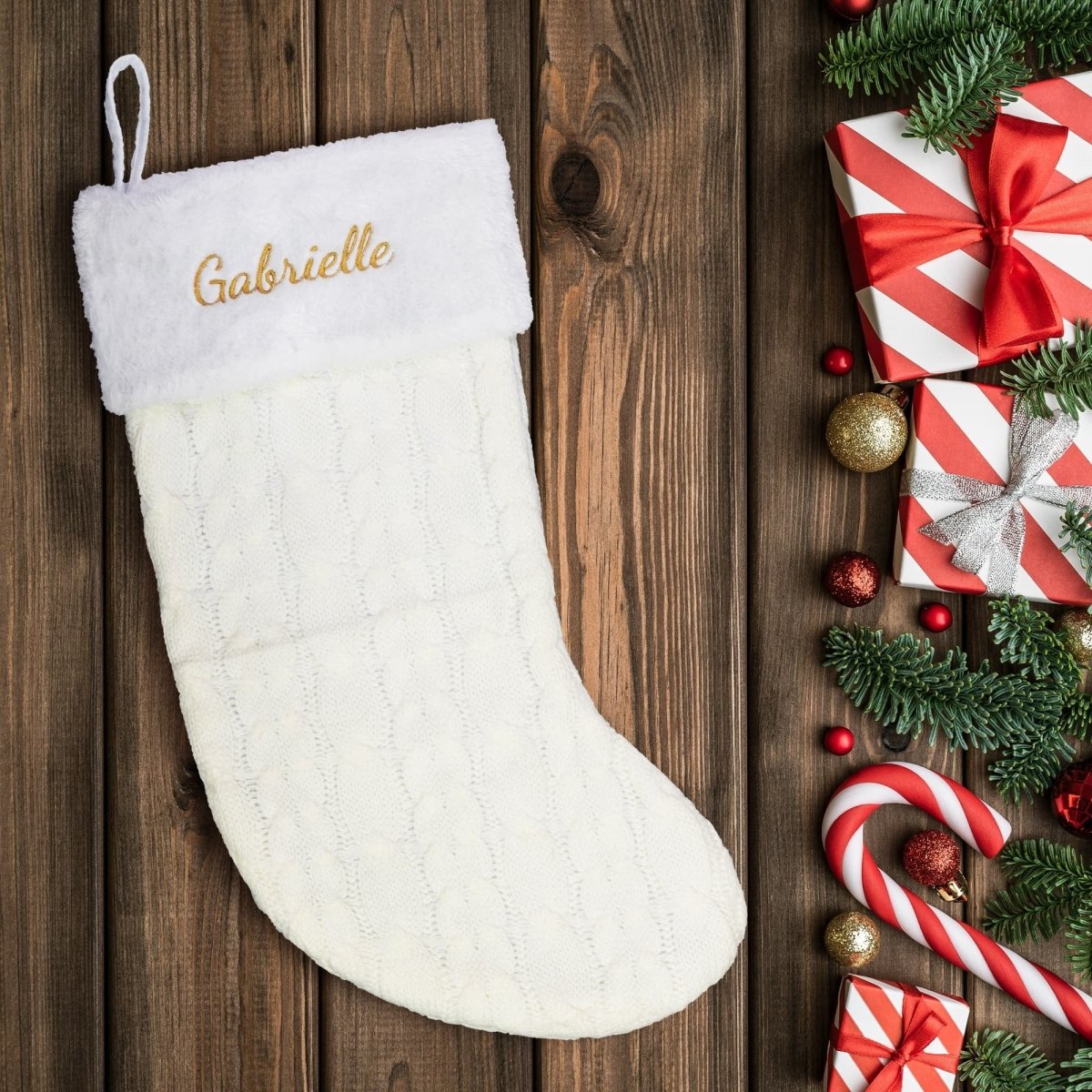 Personalized Holiday Stocking - BluSparkle