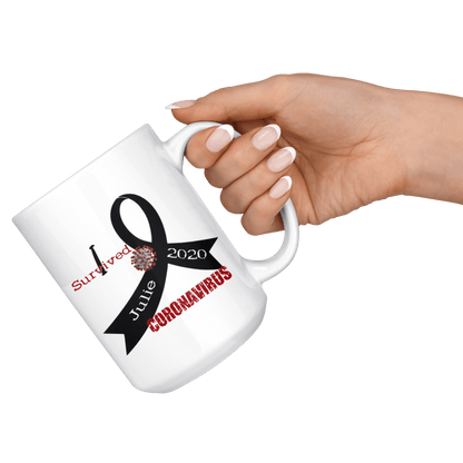 Personalized "I Survived" Coronavirus Mug - BluSparkle