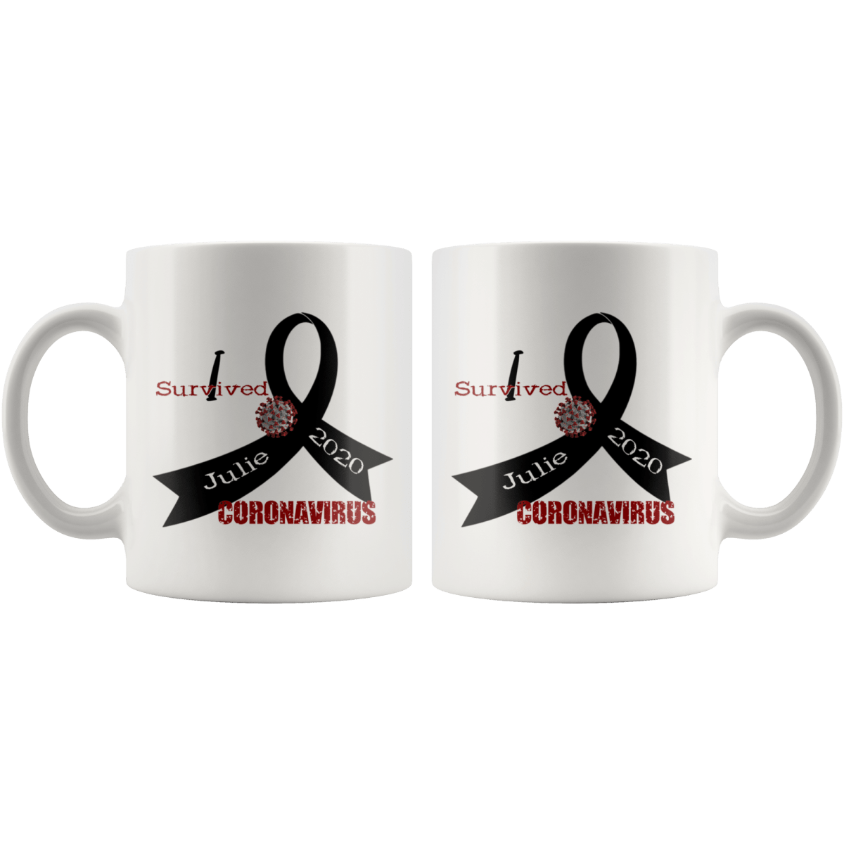 Personalized "I Survived" Coronavirus Mug - BluSparkle