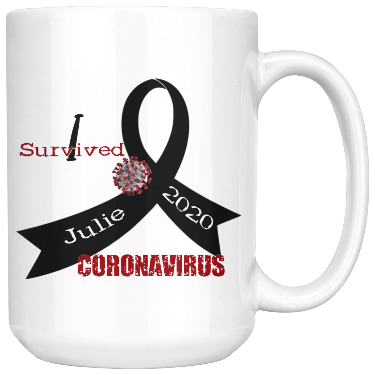 Personalized "I Survived" Coronavirus Mug - BluSparkle