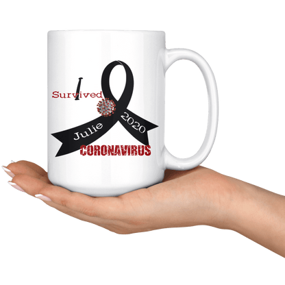Personalized "I Survived" Coronavirus Mug - BluSparkle