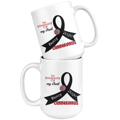 Personalized "In Memory Of" Coronavirus Mug - BluSparkle