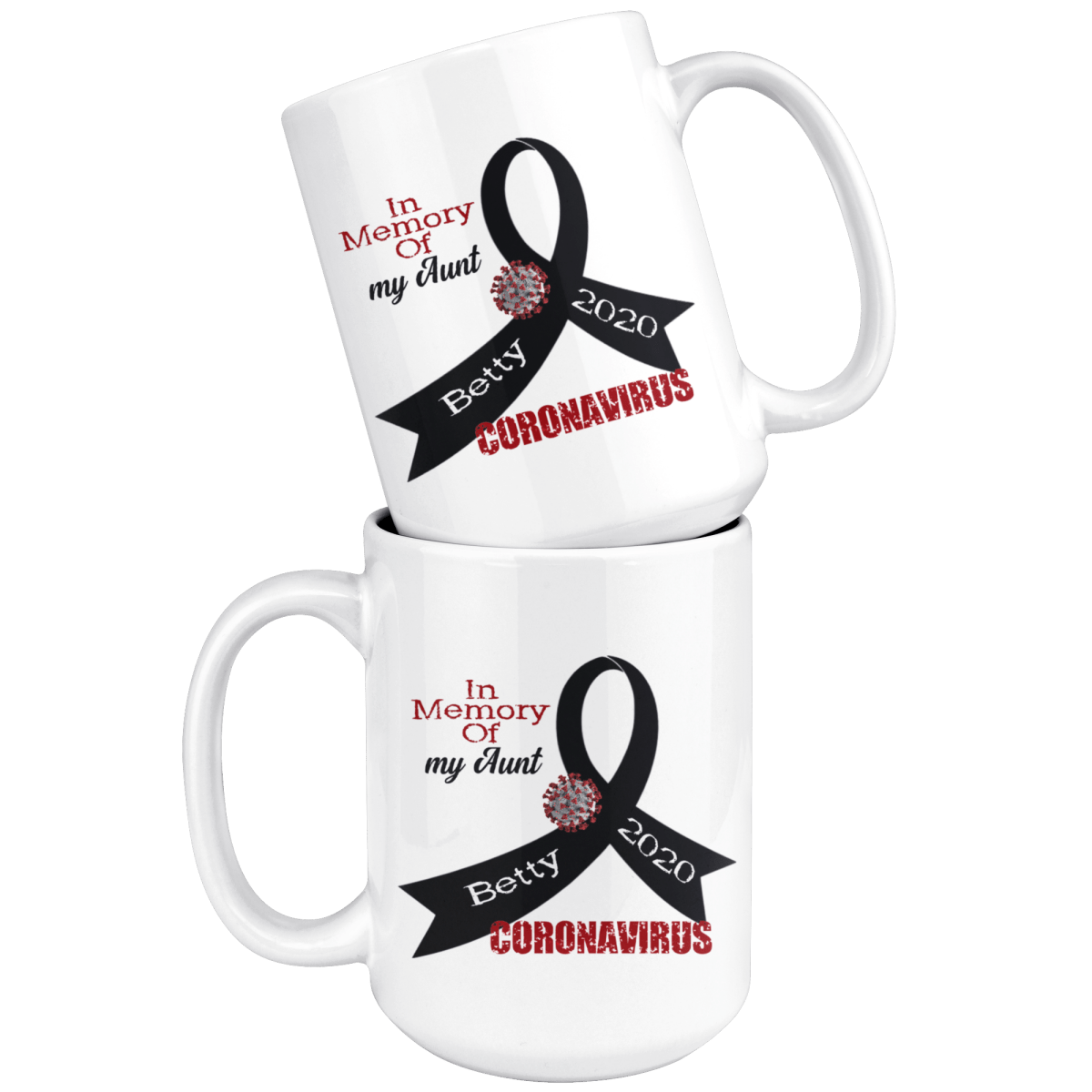 Personalized "In Memory Of" Coronavirus Mug - BluSparkle