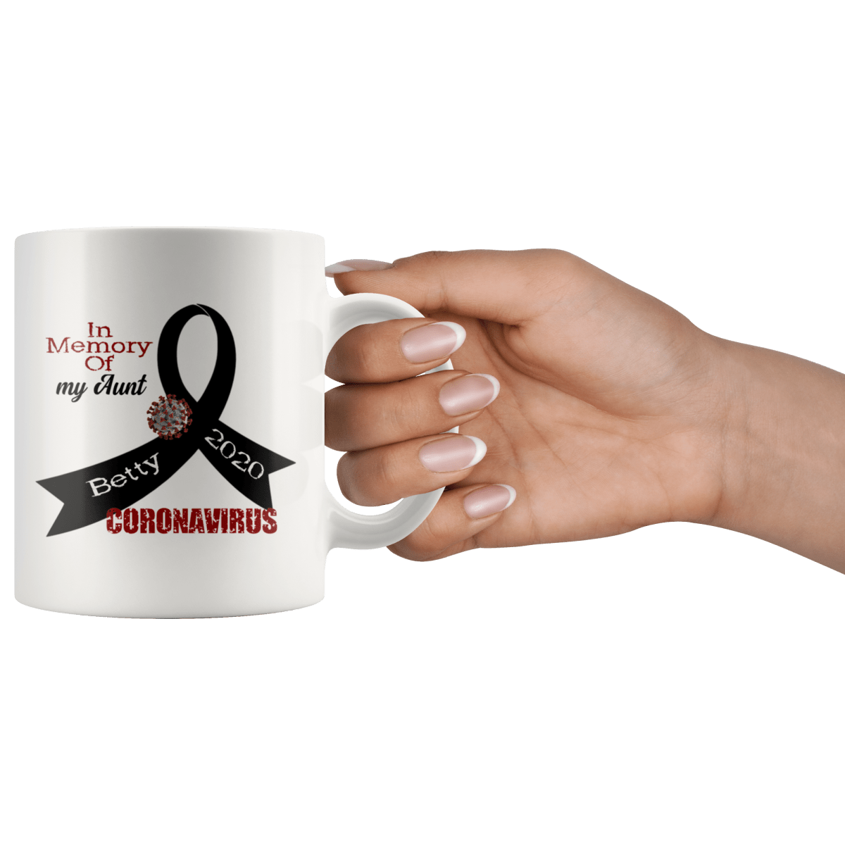 Personalized "In Memory Of" Coronavirus Mug - BluSparkle