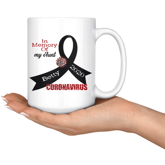 Personalized "In Memory Of" Coronavirus Mug - BluSparkle