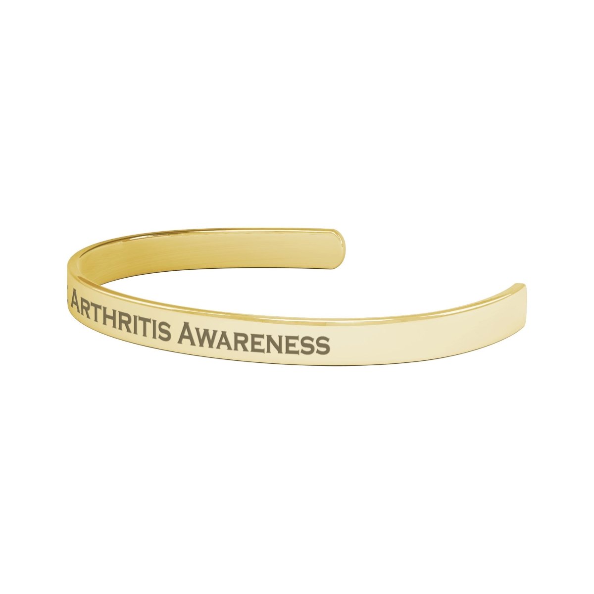 Personalized Juvenile Arthritis Awareness Cuff Bracelet - BluSparkle