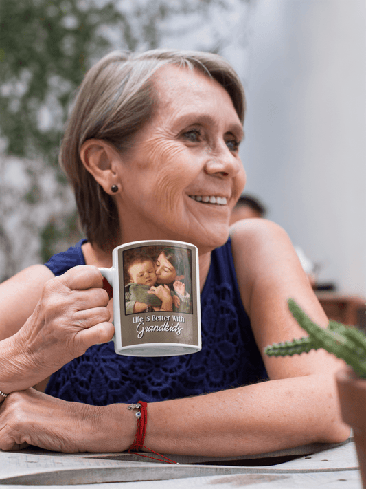 Personalized "Life Is Better With Grandkids" Mug - BluSparkle