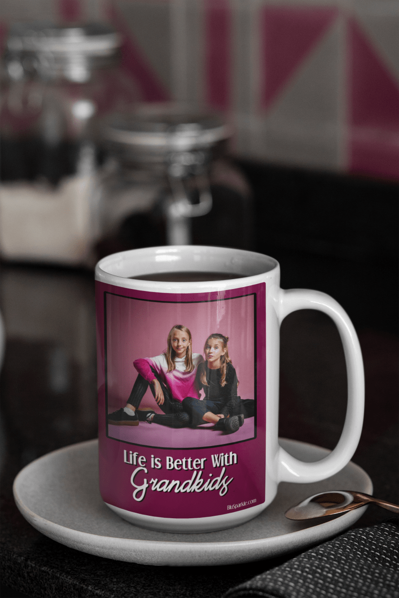 Personalized "Life Is Better With Grandkids" Mug - BluSparkle