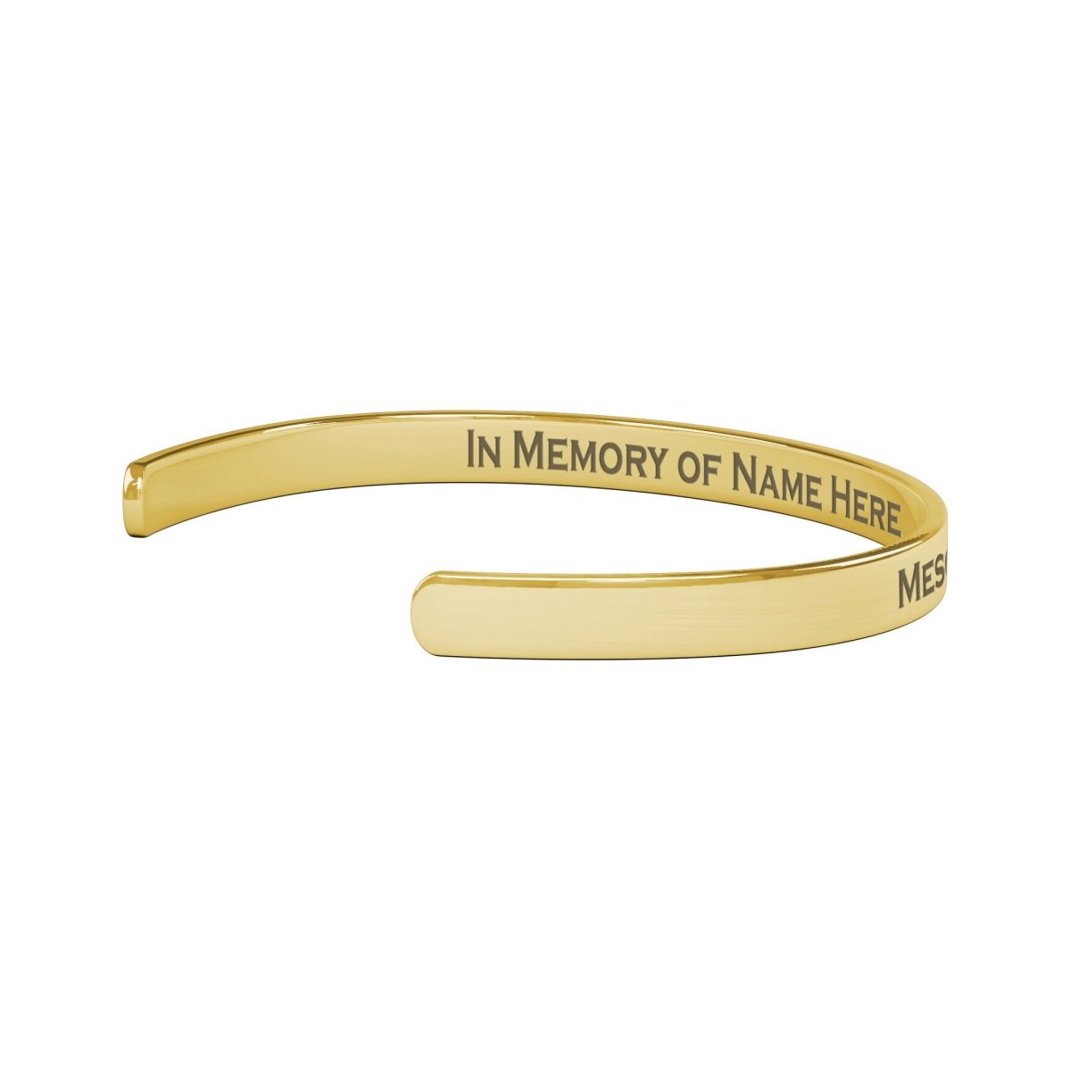 Personalized Mesothelioma Awareness Cuff Bracelet |x| - BluSparkle