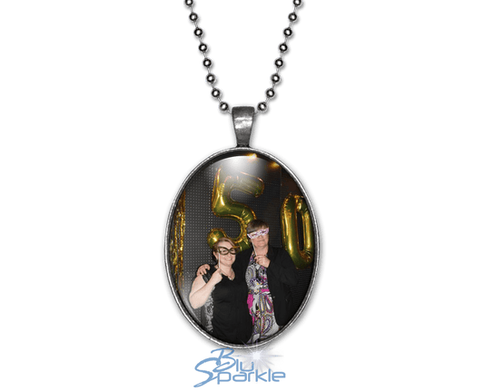 Personalized Photo Oval Pendants - BluSparkle