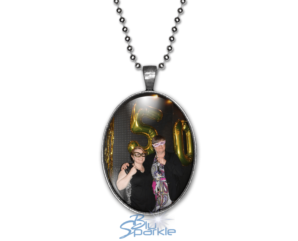 Personalized Photo Oval Pendants - BluSparkle