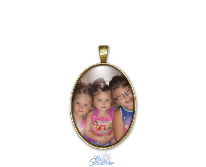 Personalized Photo Oval Pendants - BluSparkle