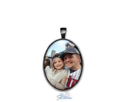 Personalized Photo Oval Pendants - BluSparkle