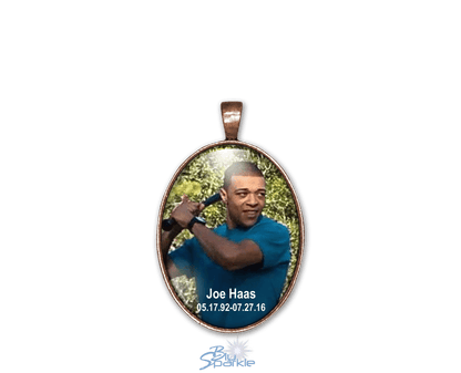 Personalized Photo Oval Pendants - BluSparkle