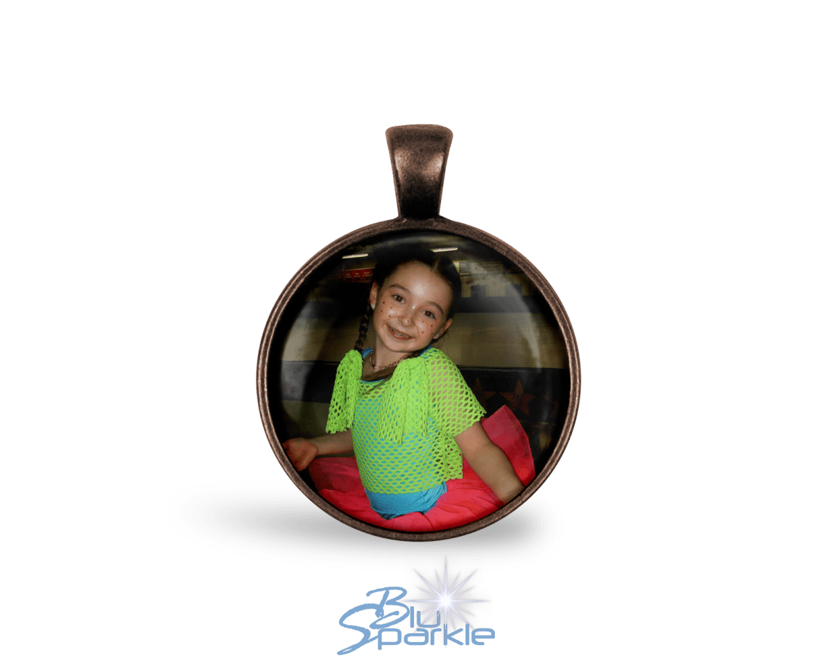 Personalized Photo Round Pendants - BluSparkle