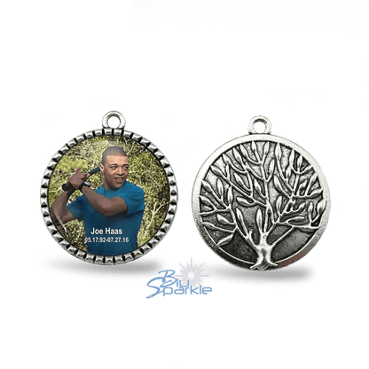 Personalized Photo Round Pendants - BluSparkle