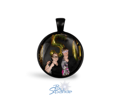Personalized Photo Round Pendants - BluSparkle