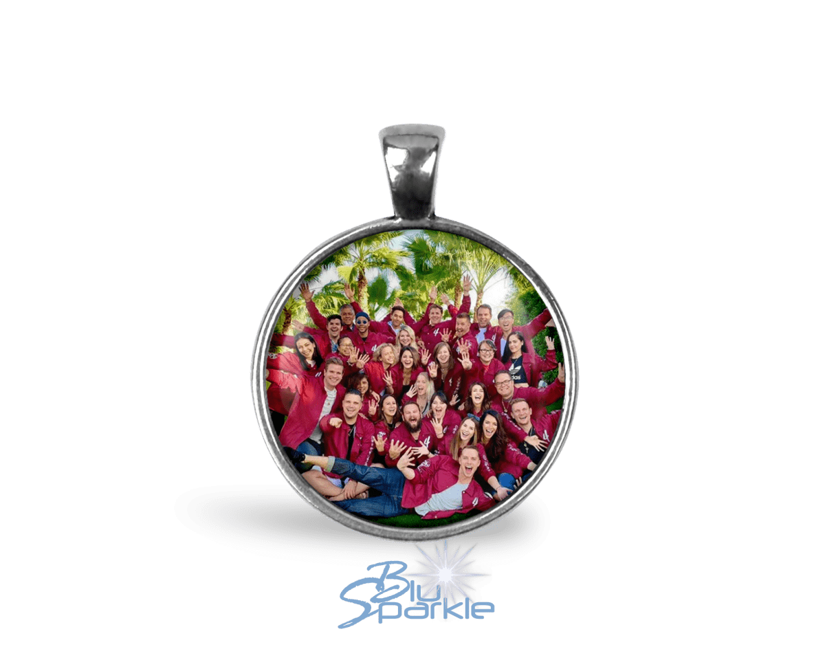 Personalized Photo Round Pendants - BluSparkle