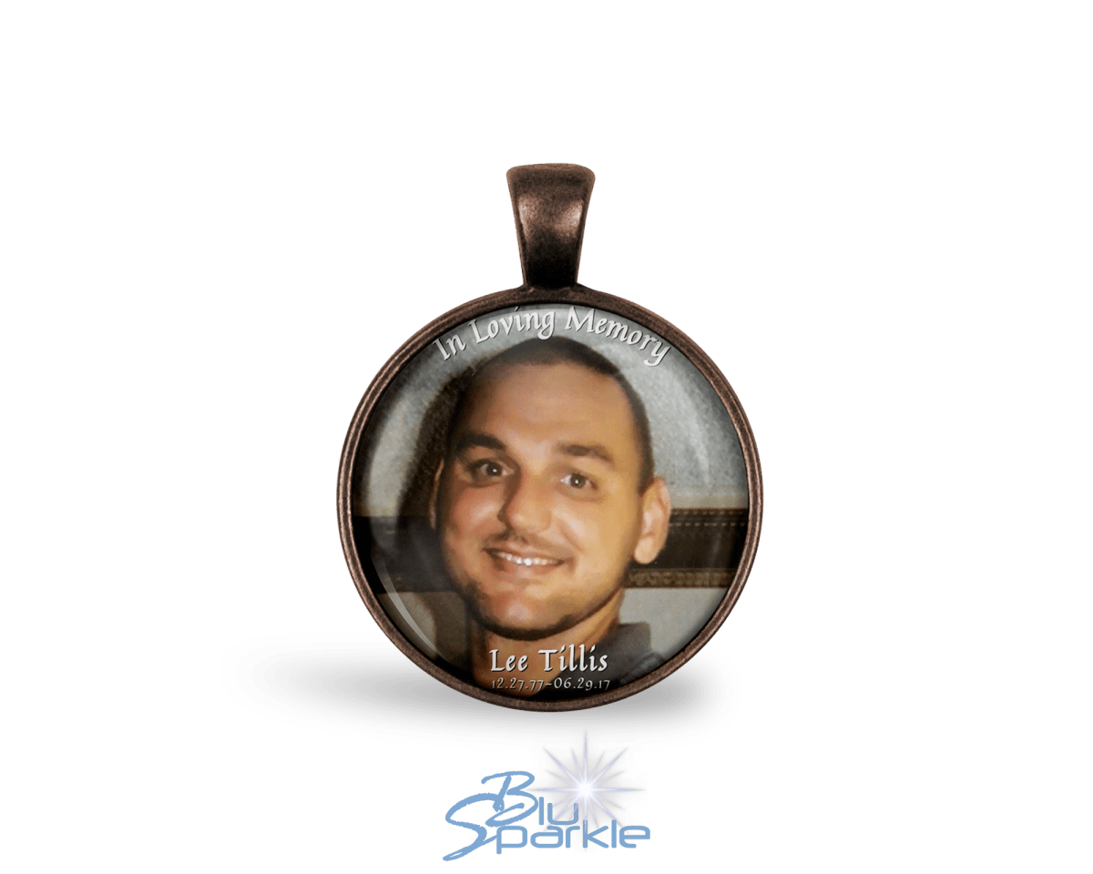 Personalized Photo Round Pendants - BluSparkle