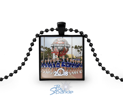 Personalized Photo Square Pendants - BluSparkle
