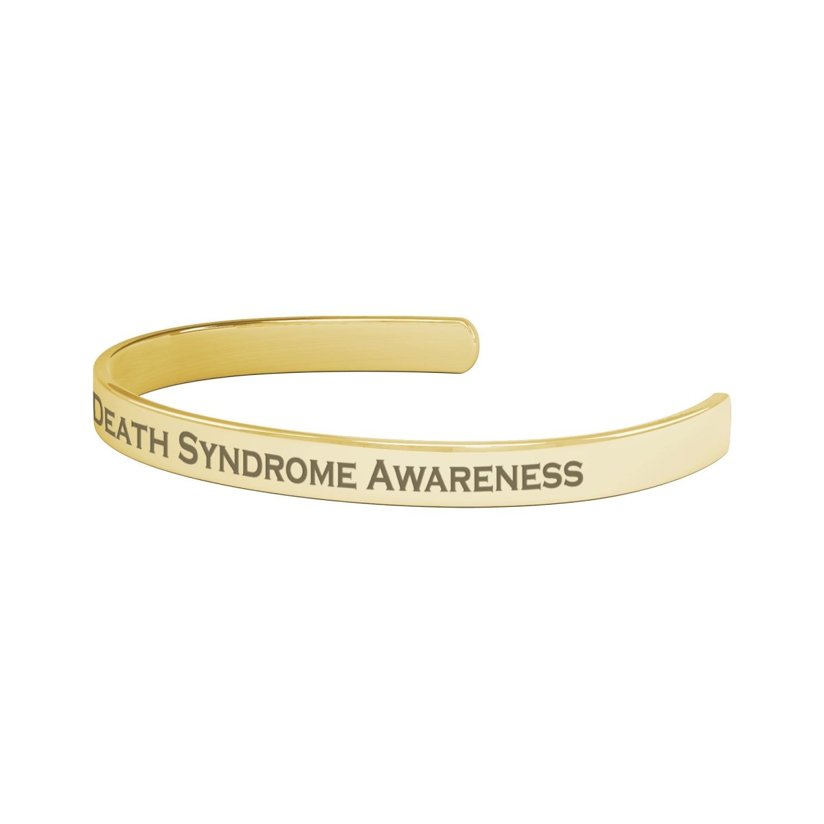 Personalized Sudden Infant Death Syndrome Awareness Cuff Bracelet - BluSparkle