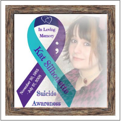 Personalized Suicide Awareness Gallery Quality Canvas Print - BluSparkle