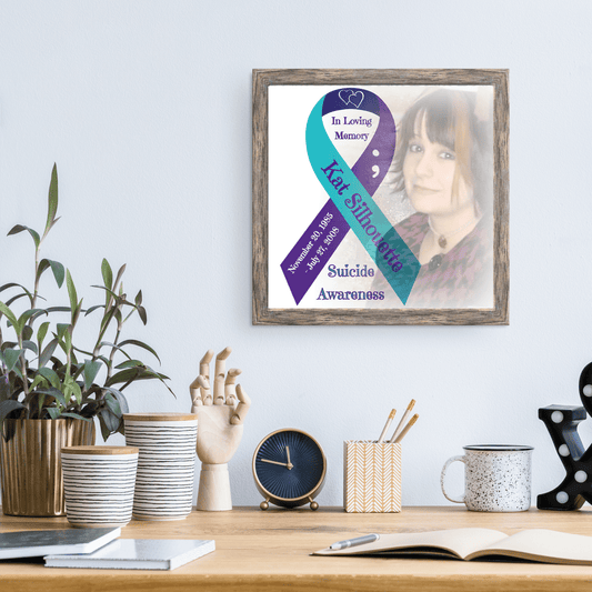 Personalized Suicide Awareness Gallery Quality Canvas Print - BluSparkle