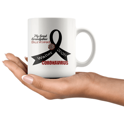 Personalized Survived Coronavirus Mug - BluSparkle