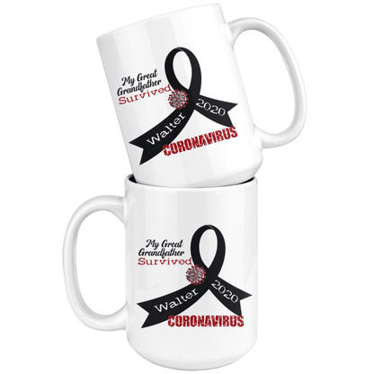 Personalized Survived Coronavirus Mug - BluSparkle