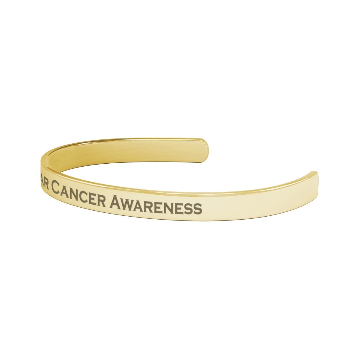 Personalized Testicular Cancer Awareness Cuff Bracelet |x| - BluSparkle