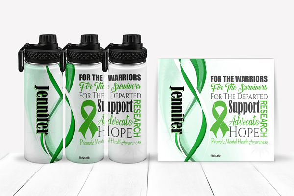 Promote Mental Health Awareness Tumblers and Water Bottles - BluSparkle