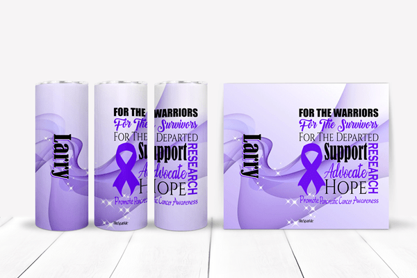 Promote Pancreatic Cancer Awareness Tumblers and Water Bottles - BluSparkle