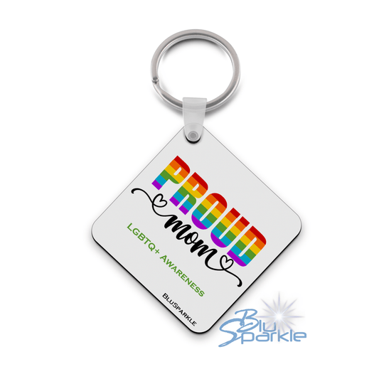 Proud Mom Awareness Key Chain - BluSparkle