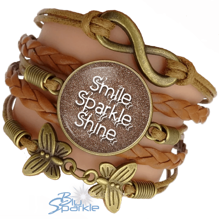 Smile Sparkle Shine - Bracelets - BluSparkle