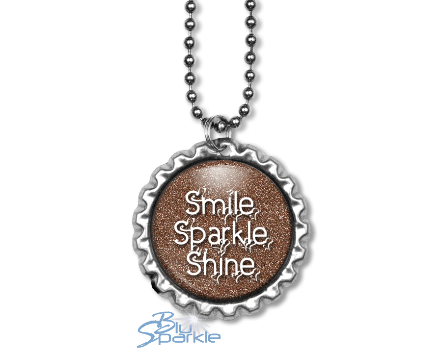 Smile Sparkle Shine - Round Pendants - BluSparkle