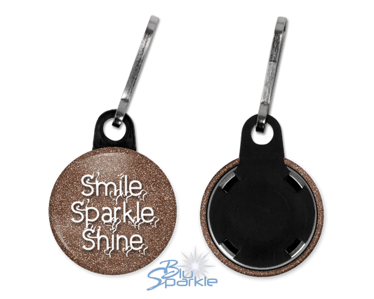 Smile Sparkle Shine - Zipperpulls - BluSparkle