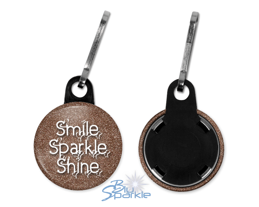 Smile Sparkle Shine - Zipperpulls - BluSparkle