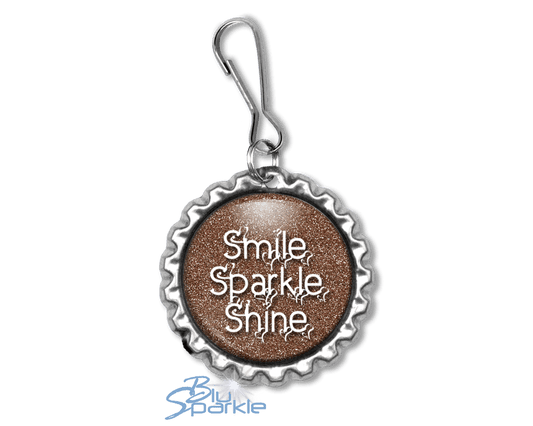 Smile Sparkle Shine - Zipperpulls - BluSparkle