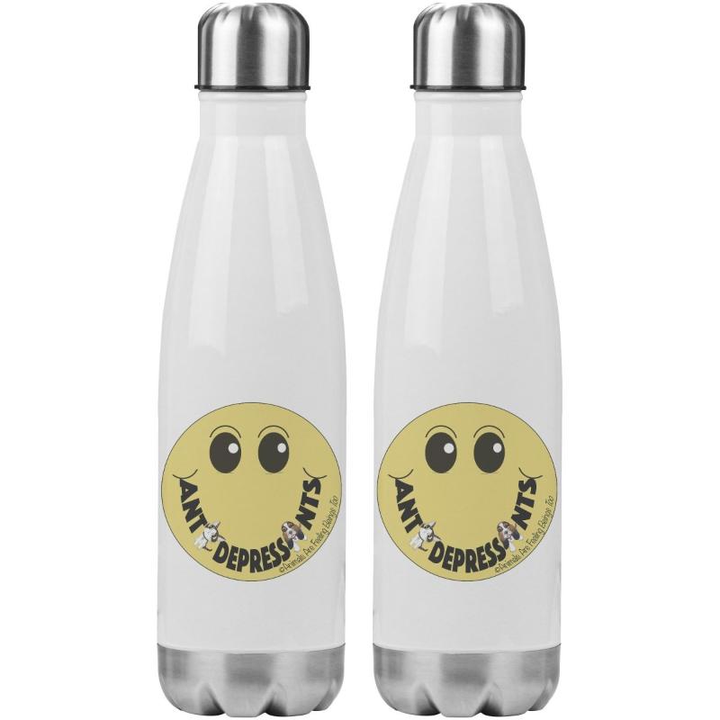 Smiley Face 20oz Insulated Water Bottle - BluSparkle