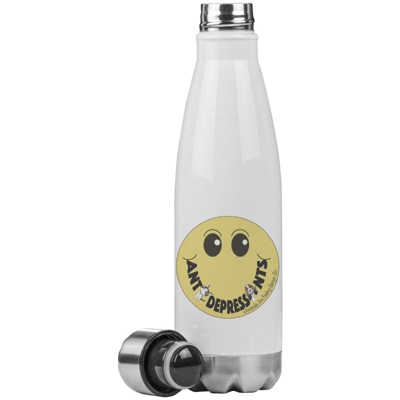 Smiley Face 20oz Insulated Water Bottle - BluSparkle