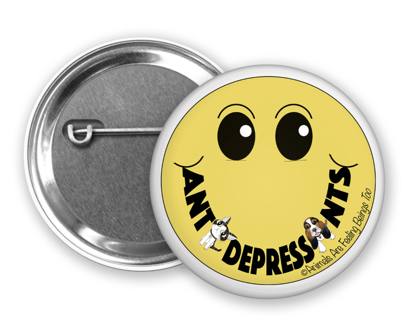 Smiley Face Pinback Button - BluSparkle