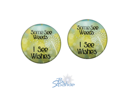 Some See Weeds, I See Wishes - Earrings - BluSparkle